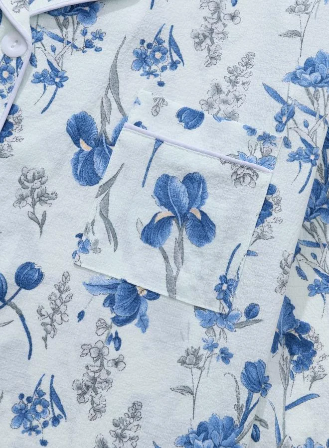Take Two  Women Floral Print Shirt and Pyjama Set for Women | Best Price UAE